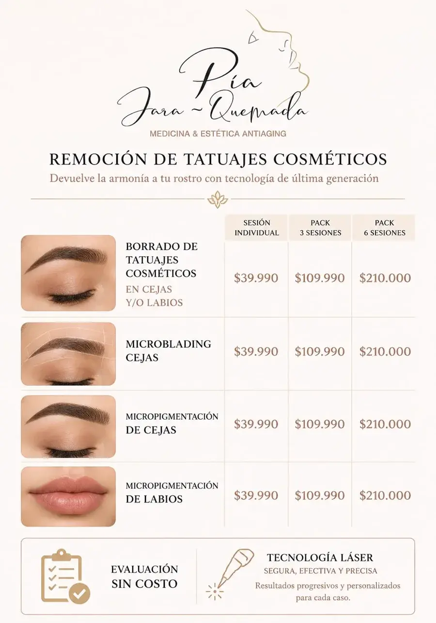 Precios remoci&oacute;n de tatuajes cosm&eacute;ticos, microblading y micropigmentaci&oacute;n de cejas y labios en Maip&uacute; desde $39.990